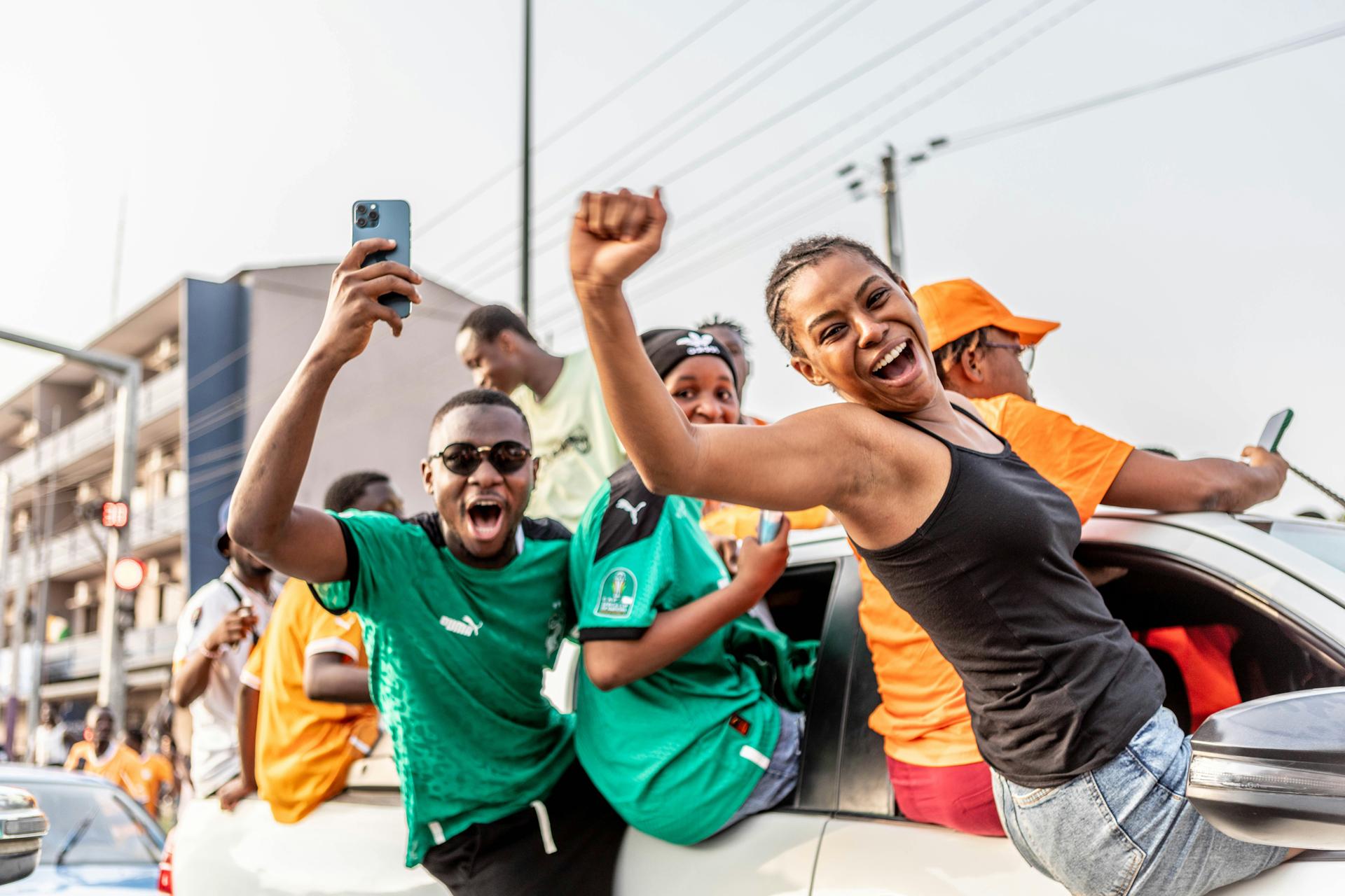 Community celebration and energy in the city