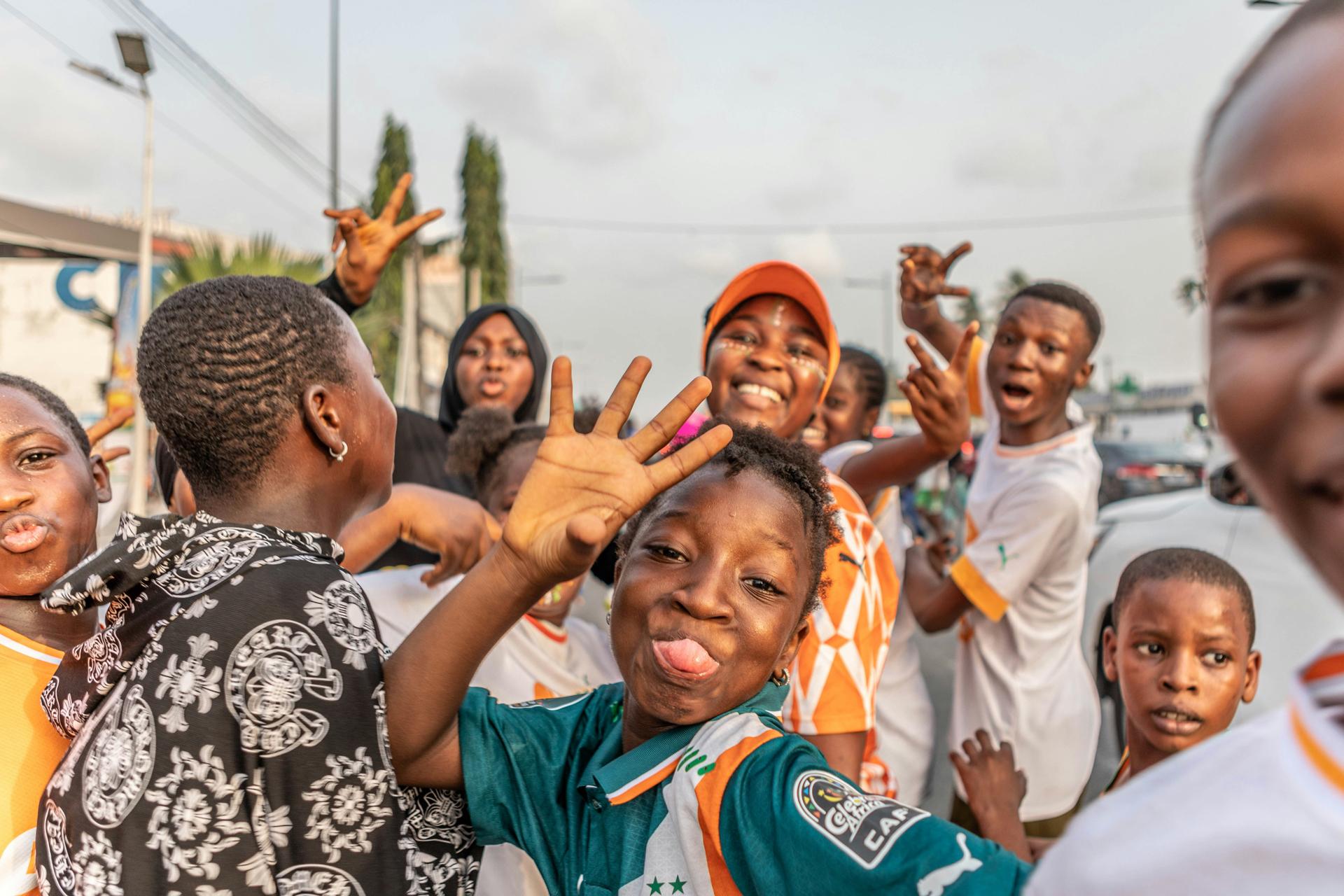 Young people together on an urban street